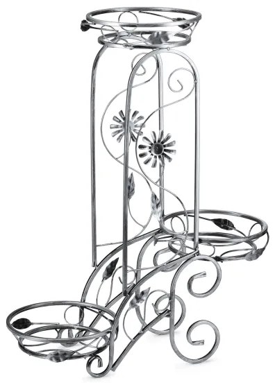 Suport de flori 88x65 cm argintiu