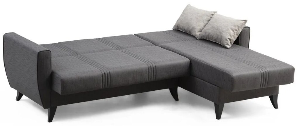 Canapea extensibilă de colț Zaden - Dark Grey