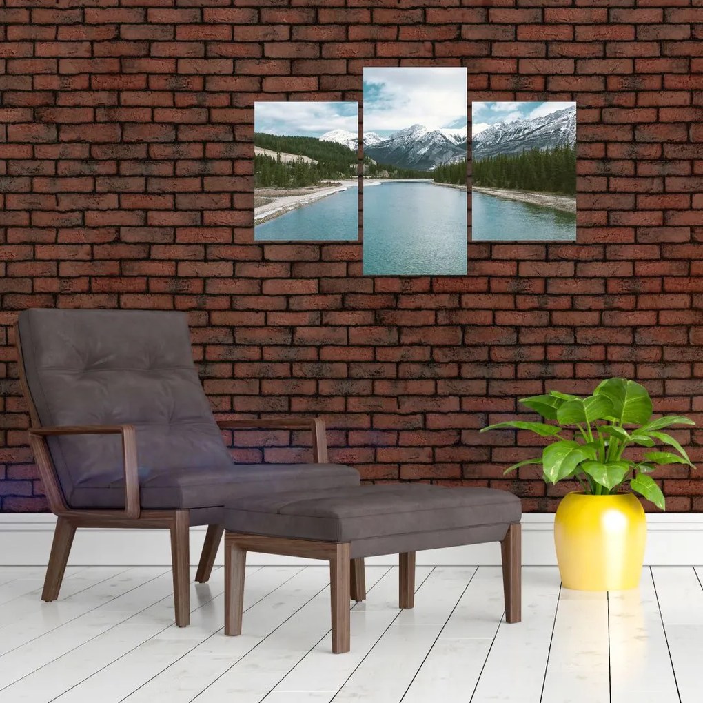 Tablou cu peisaj montan (90x60 cm)