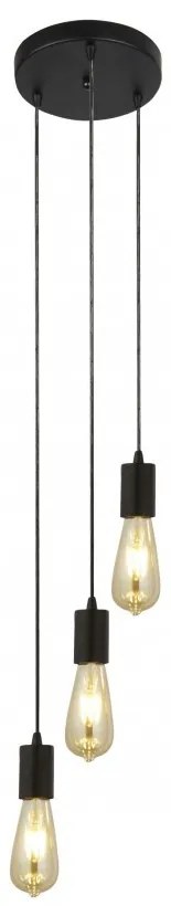 Lustra moderna design minimalist Squiggle 3L 9663-3BK SRT