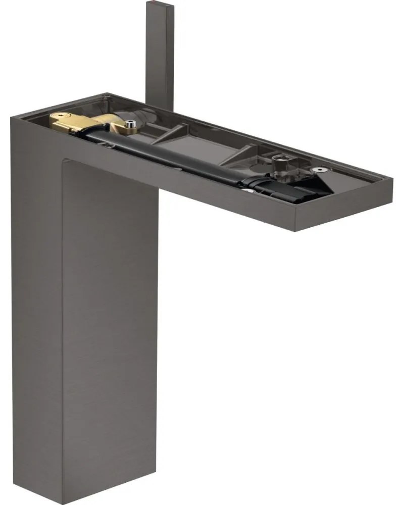 Baterie lavoar baie antracit periat, ventil click-clack, Hansgrohe Axor MyEdition 230 Antracit periat