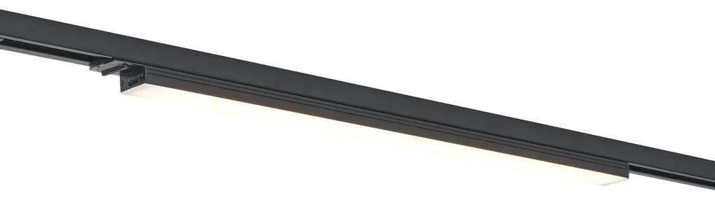 Plafonieră modernă neagră pentru sistem de șină monofazat 15W 1180 lm 2700-3800K - Iconic Tsiri
