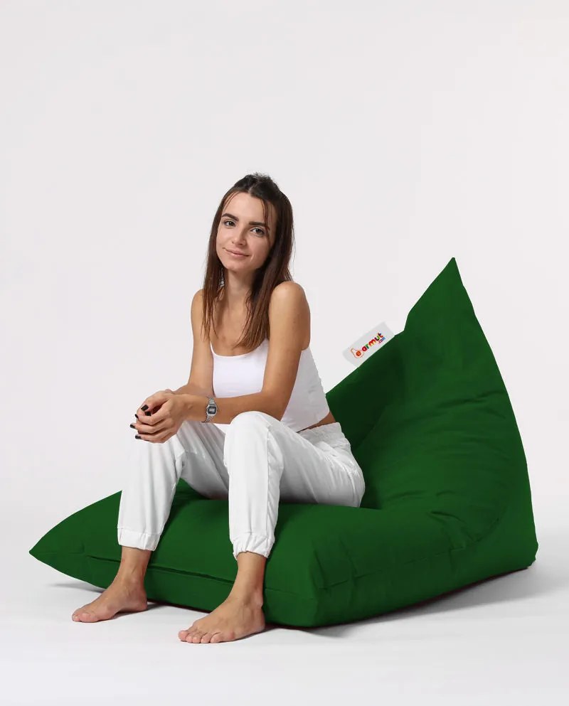 Fotoliu puf pentru grădină Pyramid Big Bed Pouf - Green