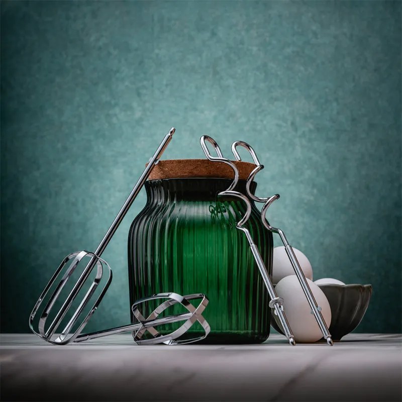 Mixer de mana Oliver Voltz OV51110J, 500W, 5 viteze + Turbo, 2 teluri, 2 carlige, Inox