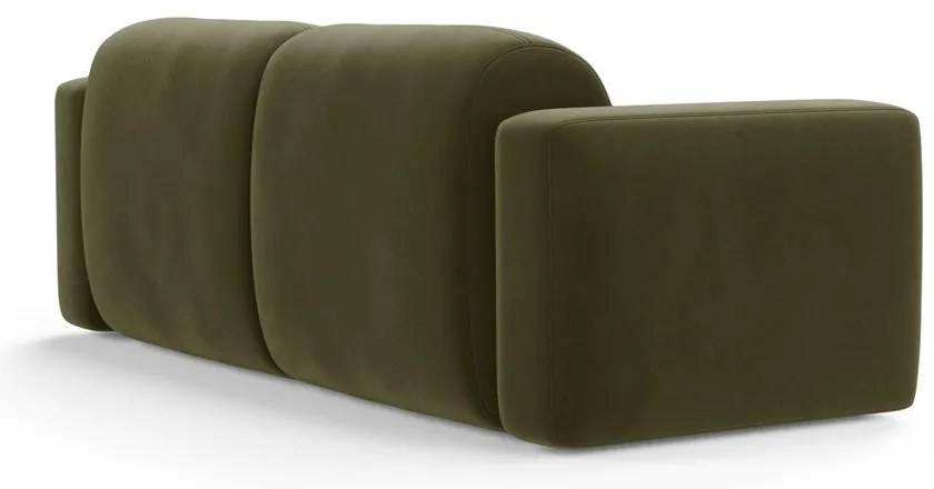 Canapea kaki cu tapițerie din catifea 220 cm Strino – Cosmopolitan Design