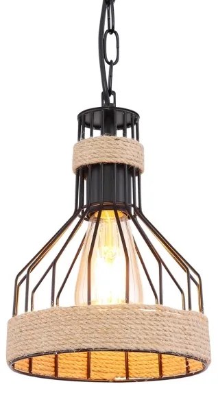 Lustră pe lanț Globo 15675H HALIA 1xE27/60W/230V
