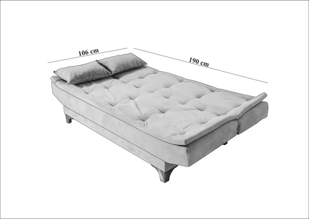 Canapea extensibilă Kelebek Blue