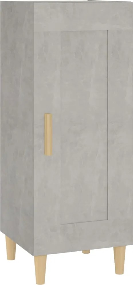 vidaXL Servantă, gri beton, 34,5x34x90 cm, lemn compozit