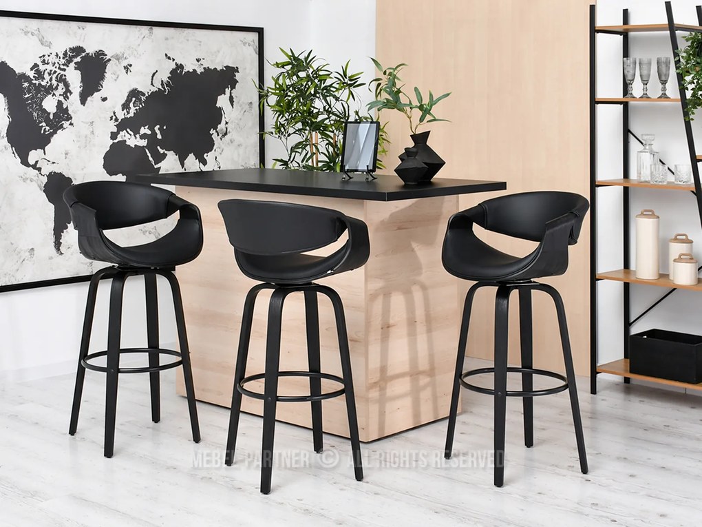 Scaun Bjorn H (negru). 1110649