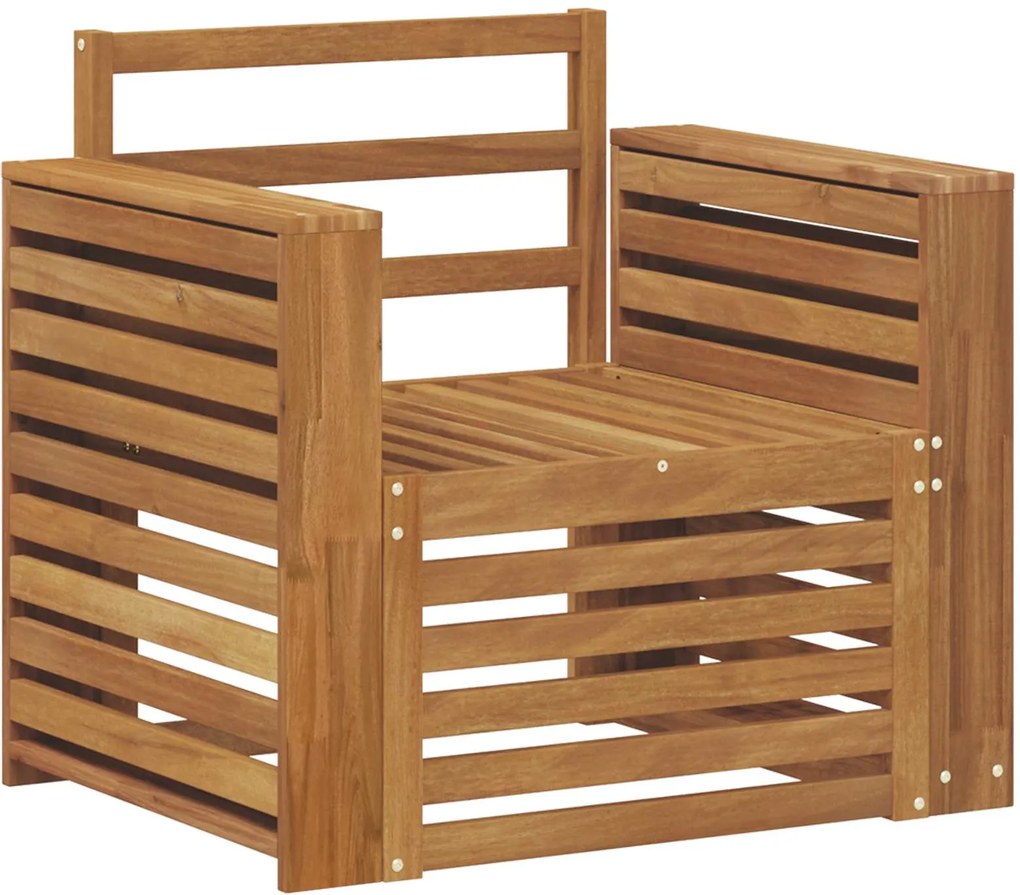 vidaXL Set de canapele de exterior natural 79 x 63 x 73 cm