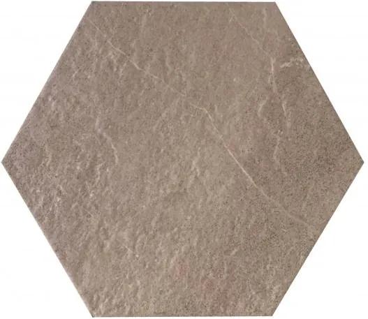 Gresie hexagonala gri inchis Europa Grey 20 x 23 cm
