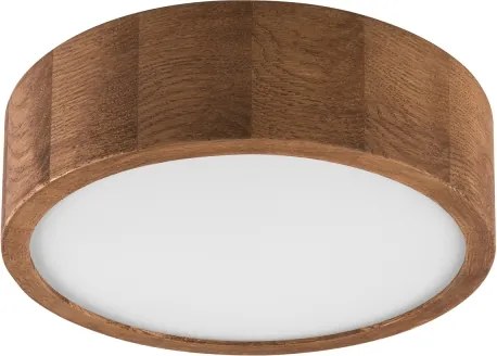 Brilagi - Plafonieră LED RGBW dimabilă CARVALHO 1xE27/9W/230V Wi-Fi, stejar, Ø 27,5 cm