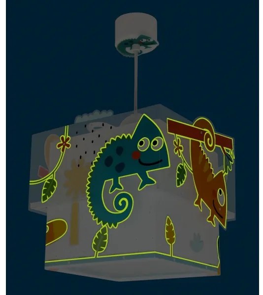 Lustră pentru copii HAPPY JUNGLE 1xE27/15W/230V Dalber 63312