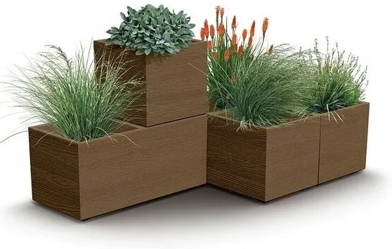 Ghiveci MADERA CASE ECO WOOD 77 cm, maro, M