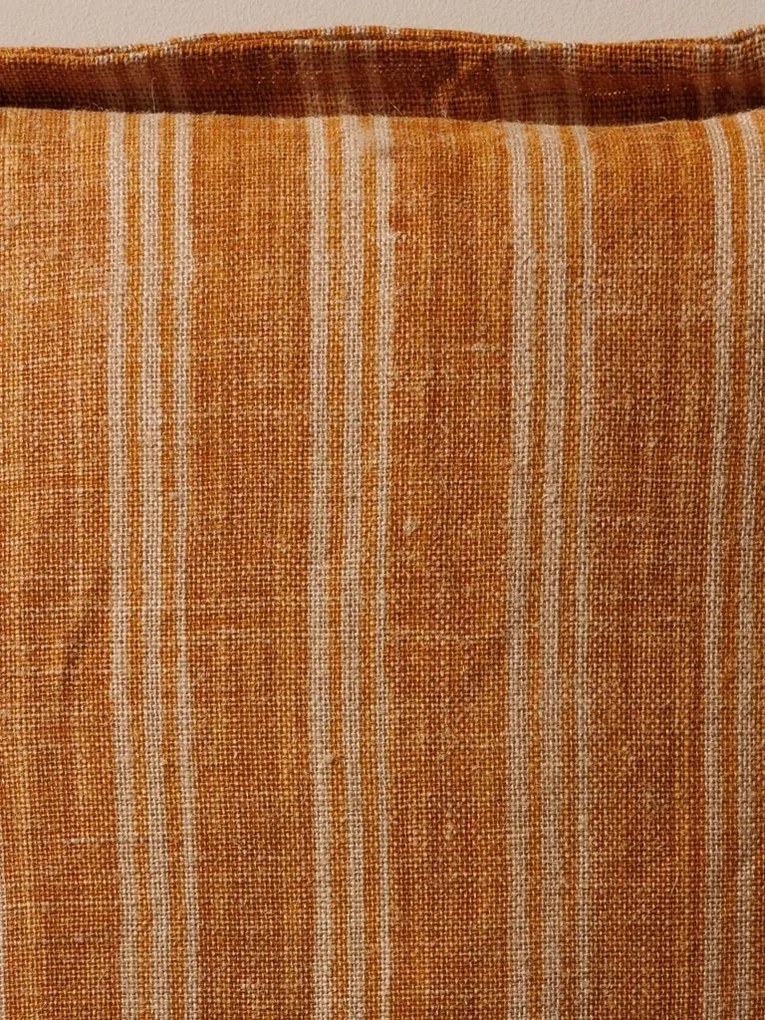 Perna decorativa, din iuta naturala, Orange 50x50 cm