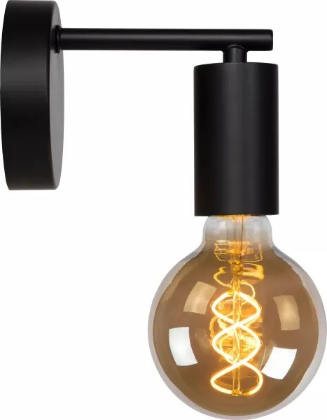 Lampă de perete Lucide 21221/01/30 LEANNE 1xE27/40W/230V negru