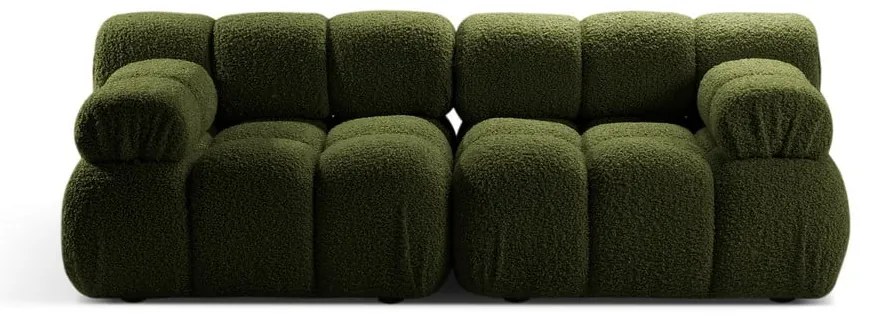 Canapea modulară verde cu tapițerie din țesătură bouclé 188 cm Bellis – Micadoni Home