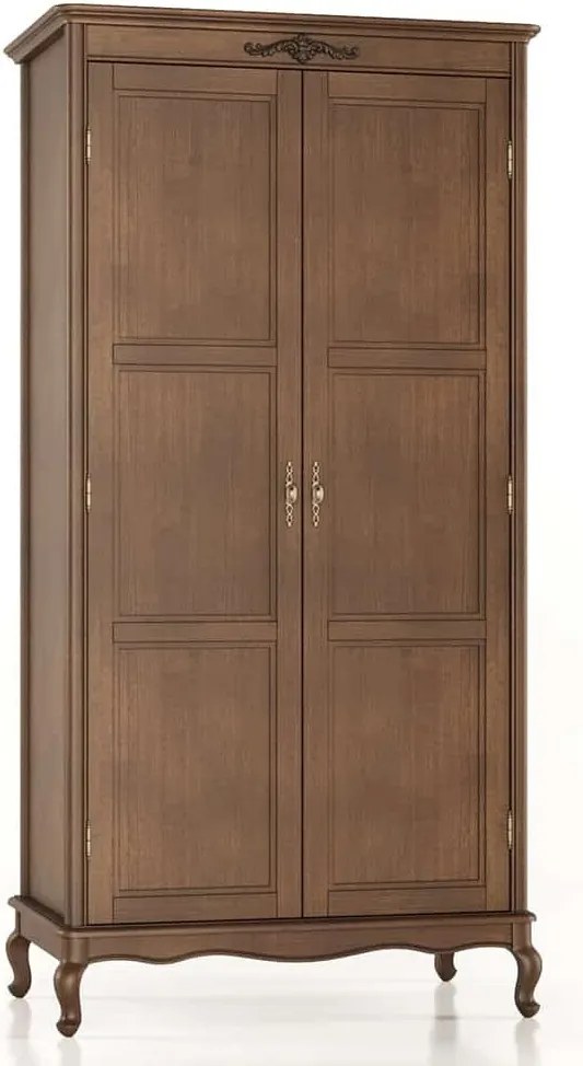 Dulap lemn masiv Seraphia 2 Uși, 105 × 62 × 207 cm