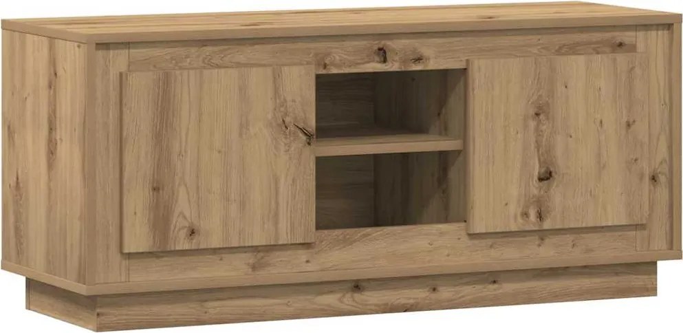 vidaXL Cabinet TV Stejar Artizanal 102 x 35 x 45 cm Lemn compozit