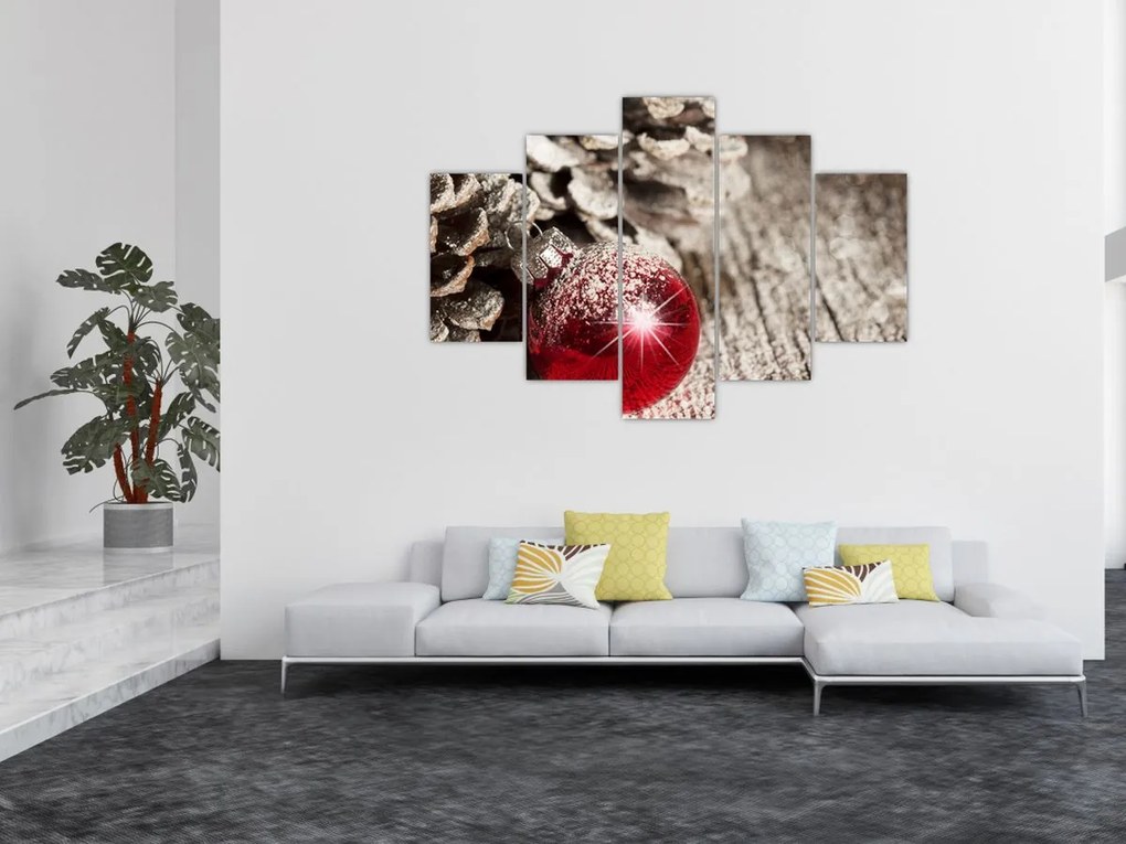 Tablou - Decorațiuni de Crăciun (150x105 cm)