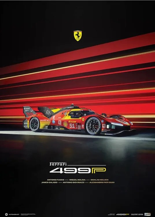 Imprimare de artă Ferrari 499P - 2024, Automobilist