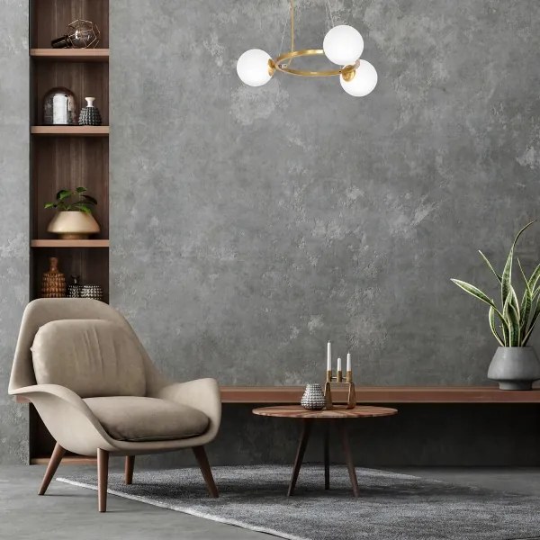 Lustră pe cablu VIENNA 3xE14/40W/230V auriu