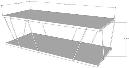 Masă de cafea LOLA din pin