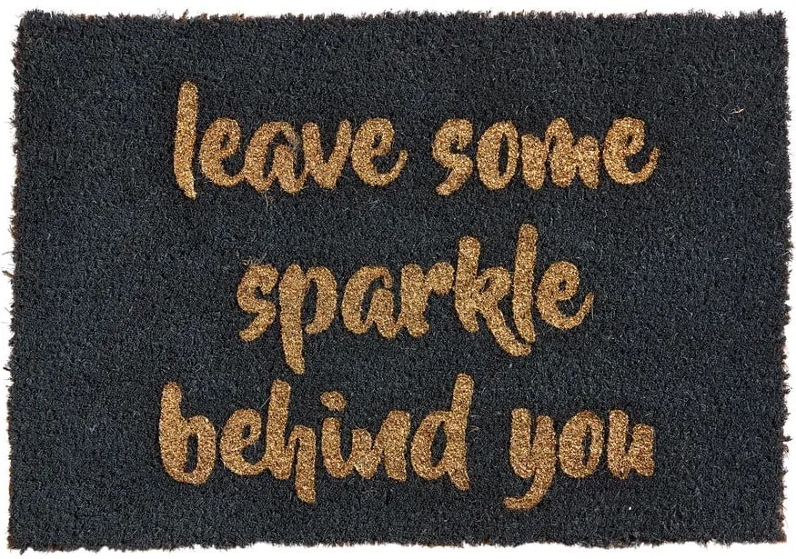 Covoraș intrare din fibre de cocos Artsy Doormats Leave Some Sparkle, 40 x 60 cm