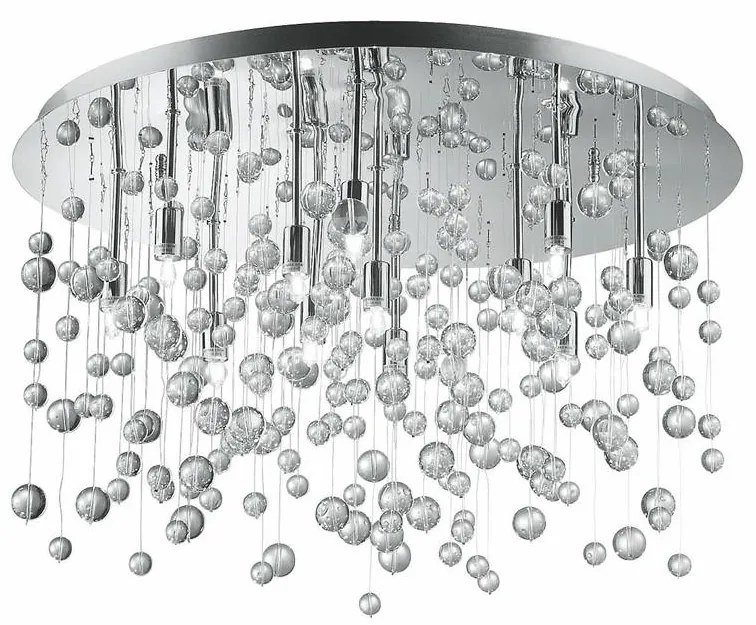 Ideal Lux - Plafonieră LED NEVE, 12 x G9, 3W, 230V, Ø 63 cm, crom lucios
