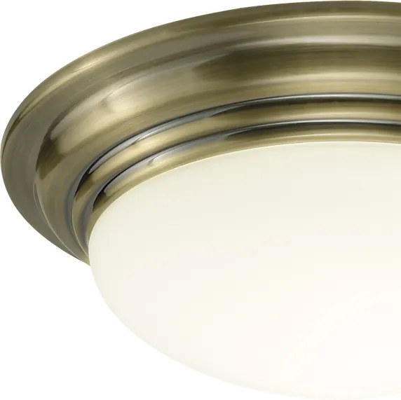 Där Lighting BAR5275 - Plafonieră pentru baie BARCLAY 1xE27/60W/230V, Ø 31 cm, alamă