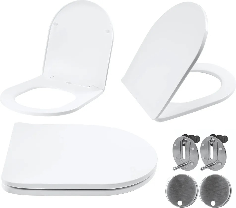 Capac WC UF FLAT alb CARLO