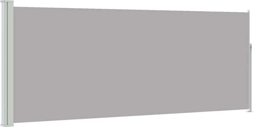 vidaXL Copertină laterală retractabilă, gri, 120x300 cm