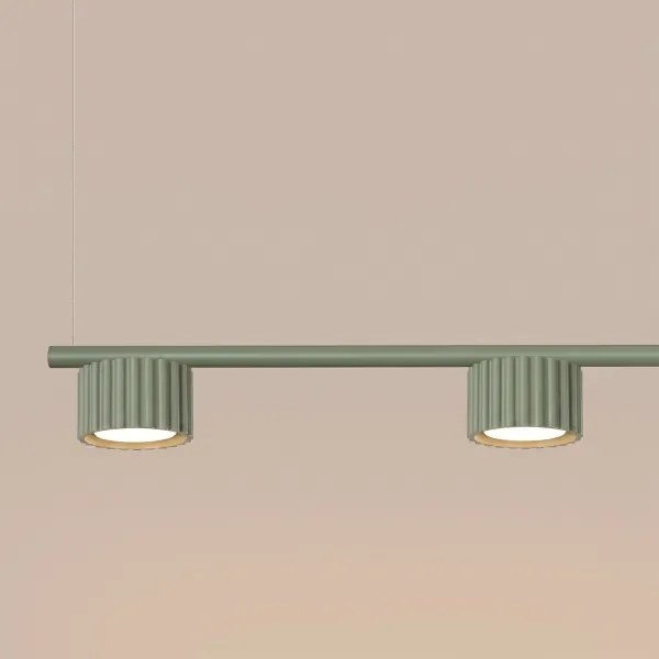 Sollux SL.2698 - Lustră pe cablu AURA 4xGX53/10W/230V verde