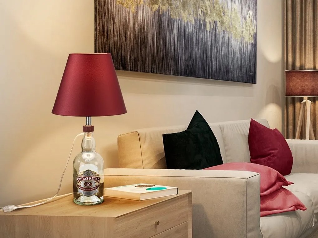 Kit iluminat / Lampa de masa decorativa Licor garnet