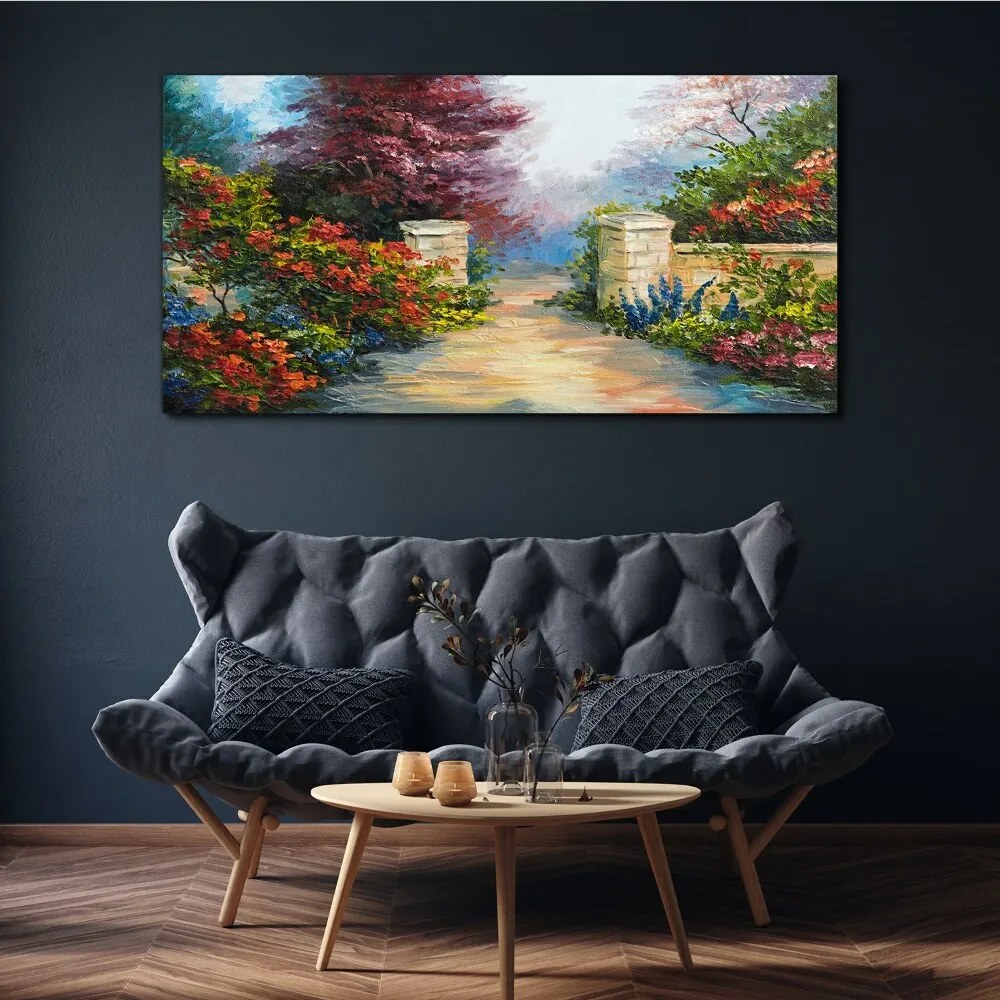 Tablou canvas perete cu flori de copac