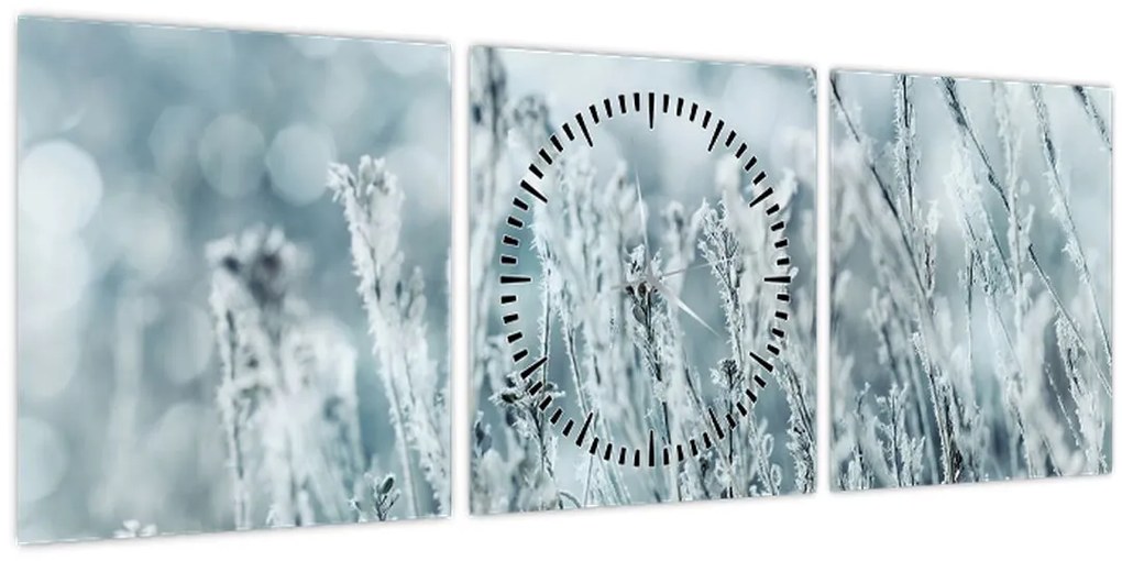 Tablou - Magia iernii (cu ceas) (90x30 cm)