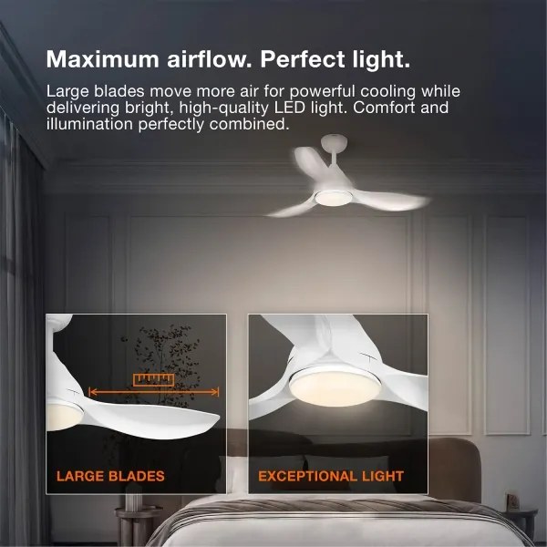 Osram - Ventilator de tavan LED RGB dimabil NORDES LED/18W/230V 3000-6500K + telecomandă