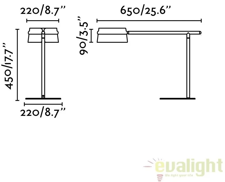 Veioza LED / Lampa de masa dimabila design deosebit LOOP 29568