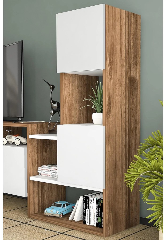 Mobilier living Patovi 2 (alb + Nuc) . 1095631