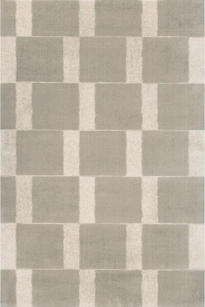 Covor grej din lână 133x190 cm Agnus Pavement – Agnella