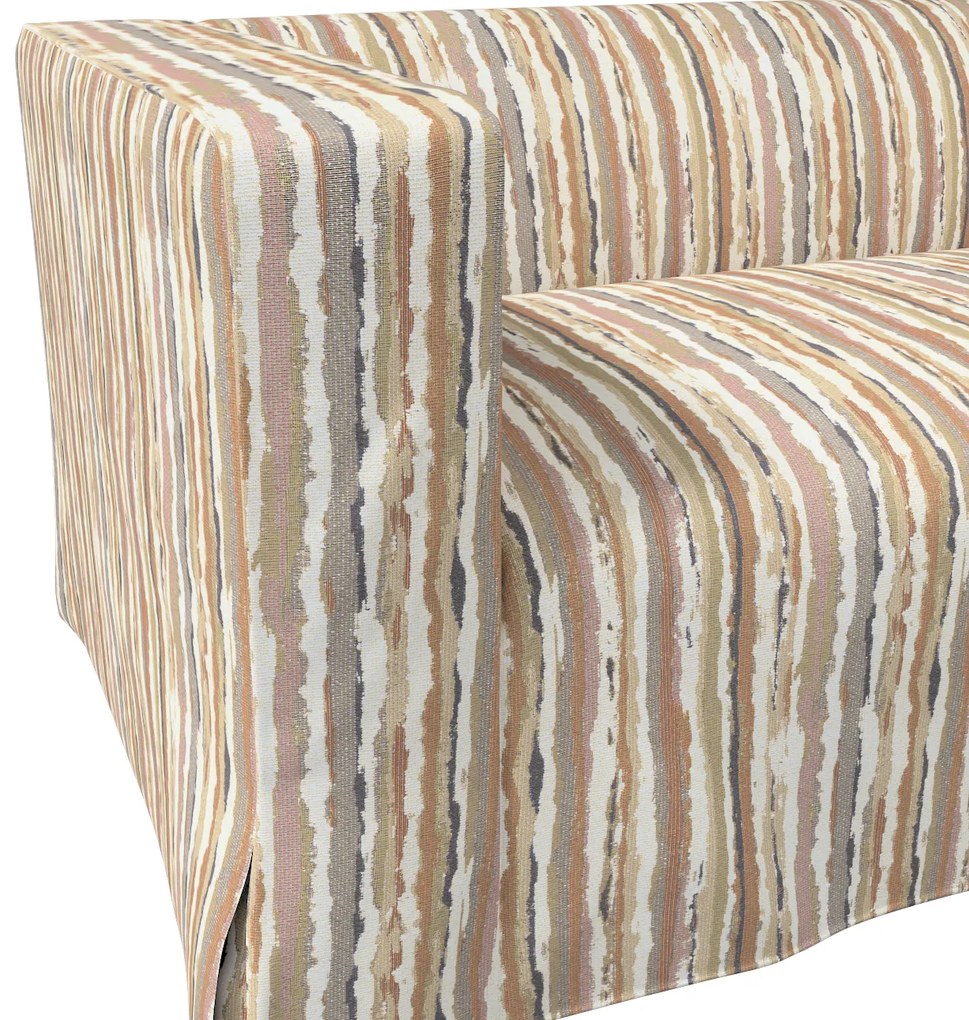 Husă canapea Klippan cu 2 locuri, lungă, cu pliuri contrastante