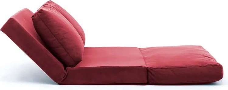 Canapea burgundy extensibilă 120 cm Taida – Balcab Home