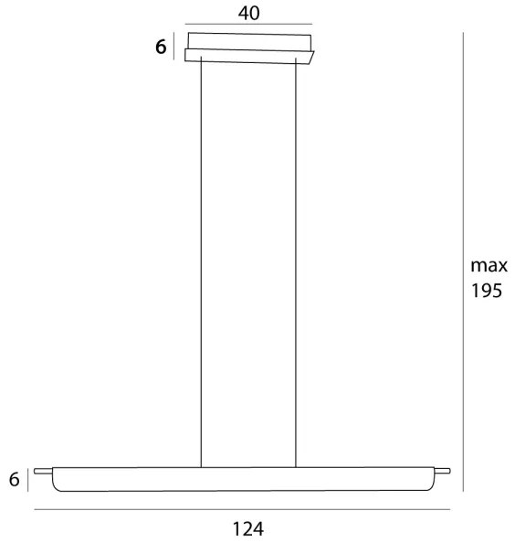 Lustră LED pe cablu MAXLIGHT P0597 JO-JO LED/40W/230V antracit