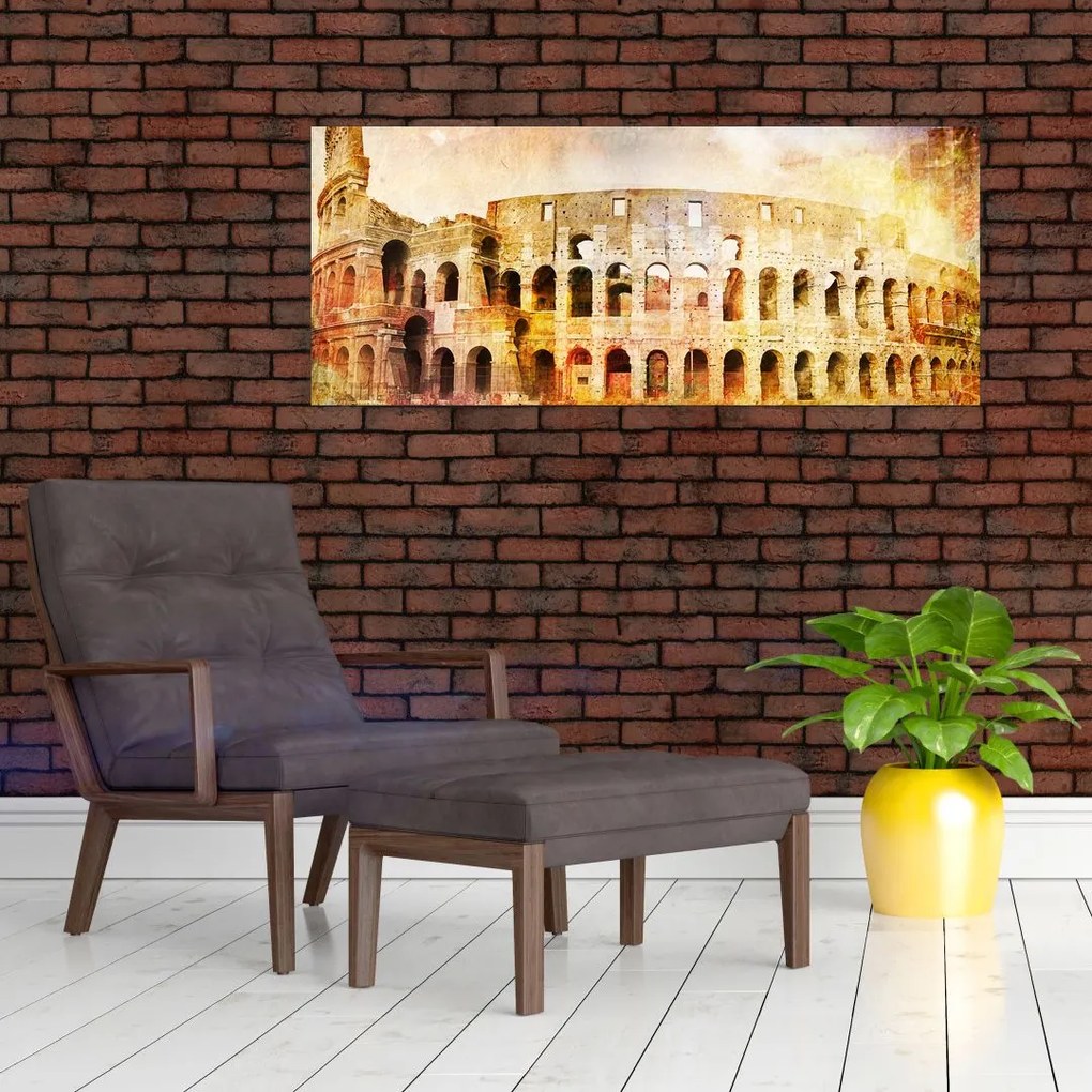 Tablou - Pictură digitală, Colosseum, Roma, Italia (120x50 cm)
