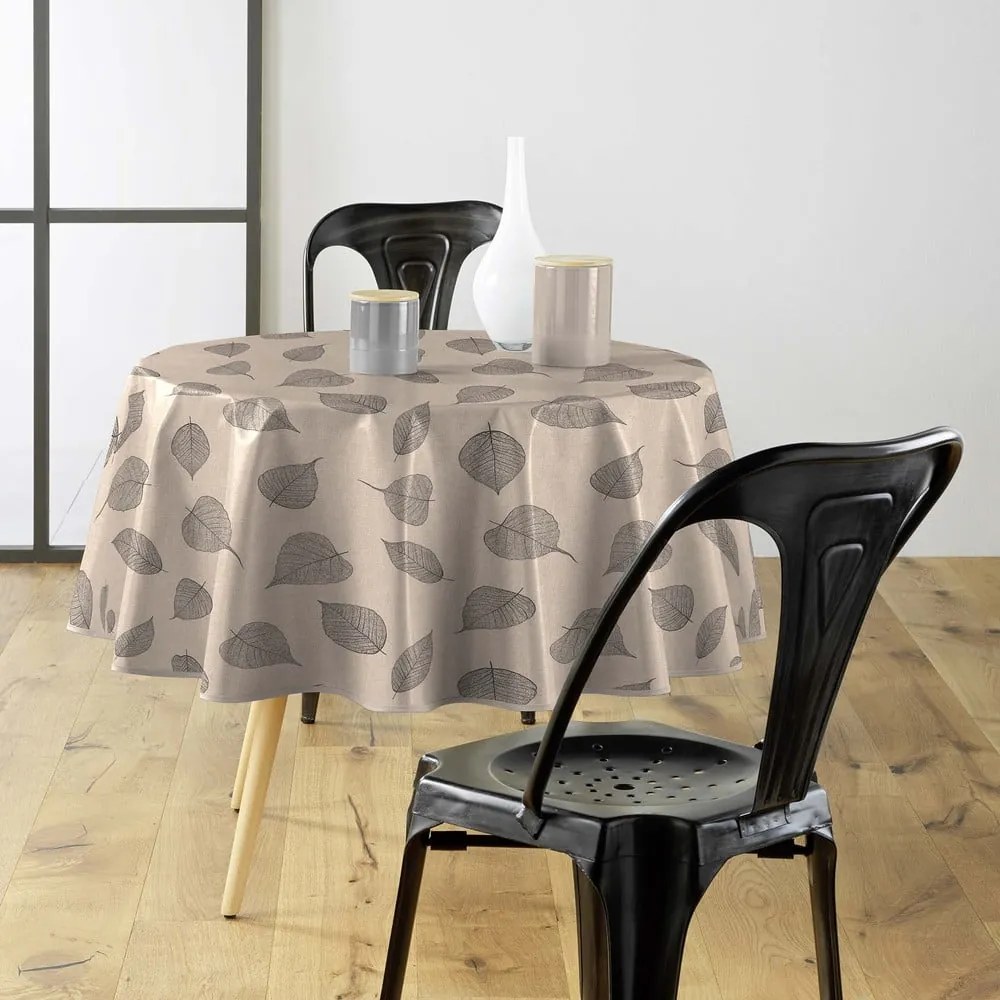 Față de masă lavabilă ø 160 cm Feuillys – douceur d'intérieur