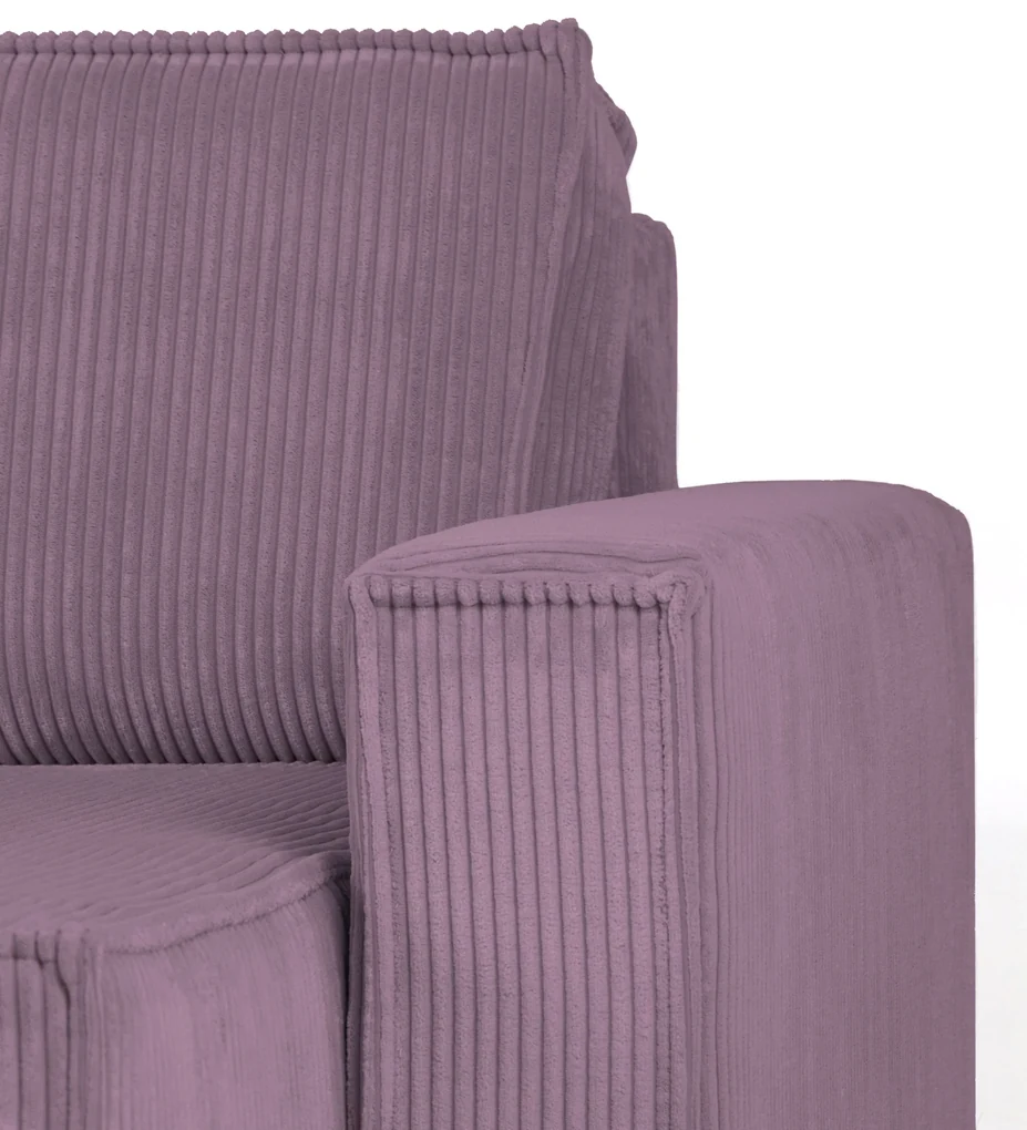 Canapea extensibila cu colt bilateral Culoare Roz, SMART