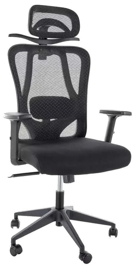 Scaun de birou Valrose, negru