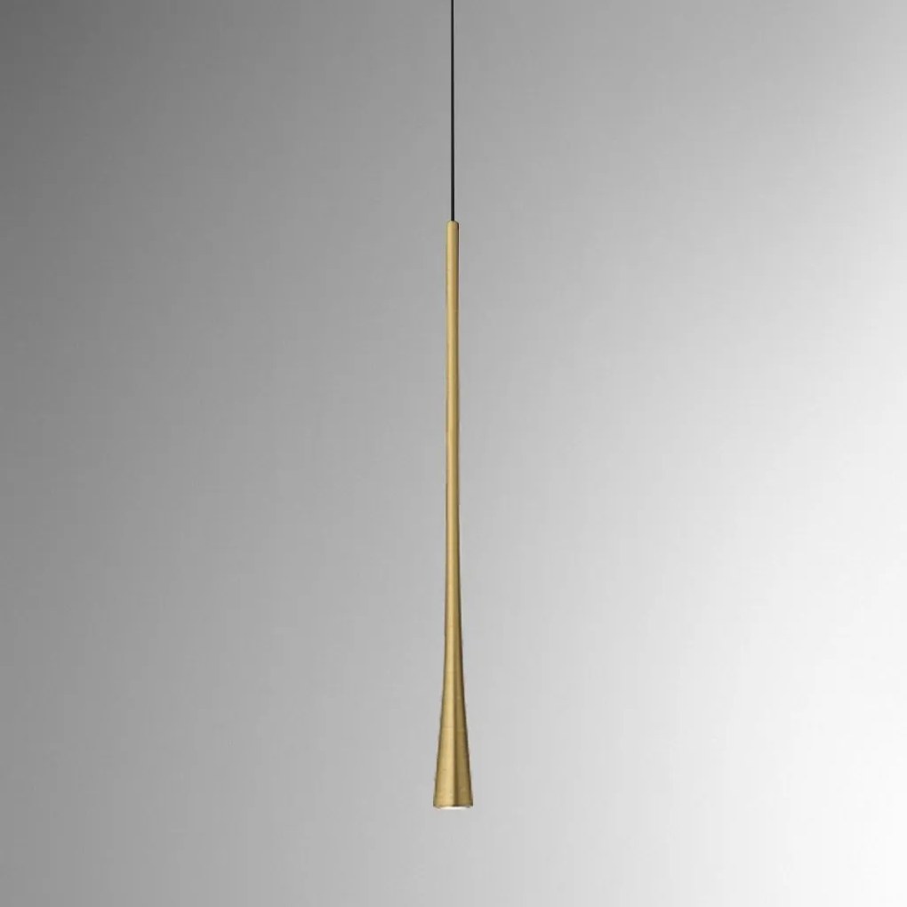 Lustra suspendata, Pendul LED slim DAFNE H-60cm alb, negru sau auriu