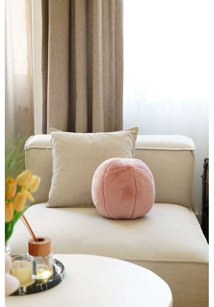 Pernă decorativă din micropluș, cocolino ø 25 cm Top – Mioli Decor