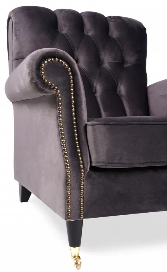 Fotoliu Lounge, Antracit